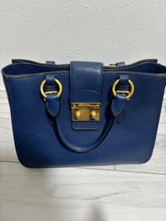 MIU MIU ネイビー ハンドバッグ/RN0799