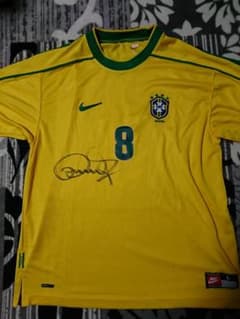 ドゥンガ選手サイン入りブラジル代表レプリカユニフォーム