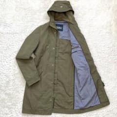 美品✨ヘルノモッズコートロングコートミリタリーロゴ金具カーキS伊製