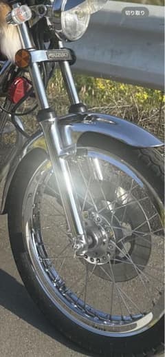 gs400純正タイヤ付きホイルダブルフロント、ディスクはシングル