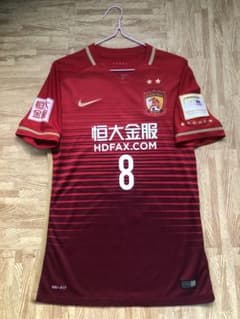 選手支給品】2020年広州恒大CFAユニフォーム10番鄭智選手