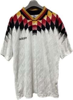 レア1994年ドイツ代表adidas ユニフォームゲームシャツL