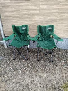 室内使用コールマン アウトドアチェア スカイブルー2脚セット