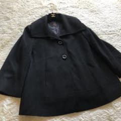 INVERNALE ISSIM ポンチョ カシミヤ100 ブラック M～L