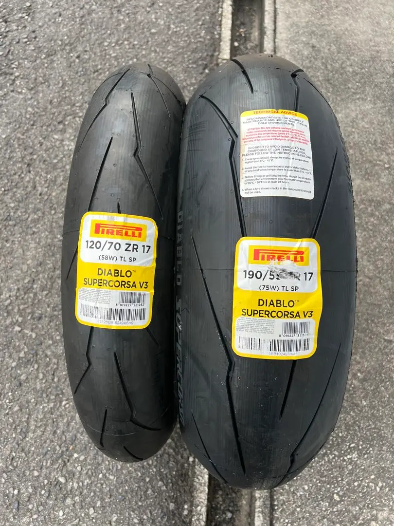 あ*お様 ピレリスーパーコルサV3 SP 190サイズ前後セット新品