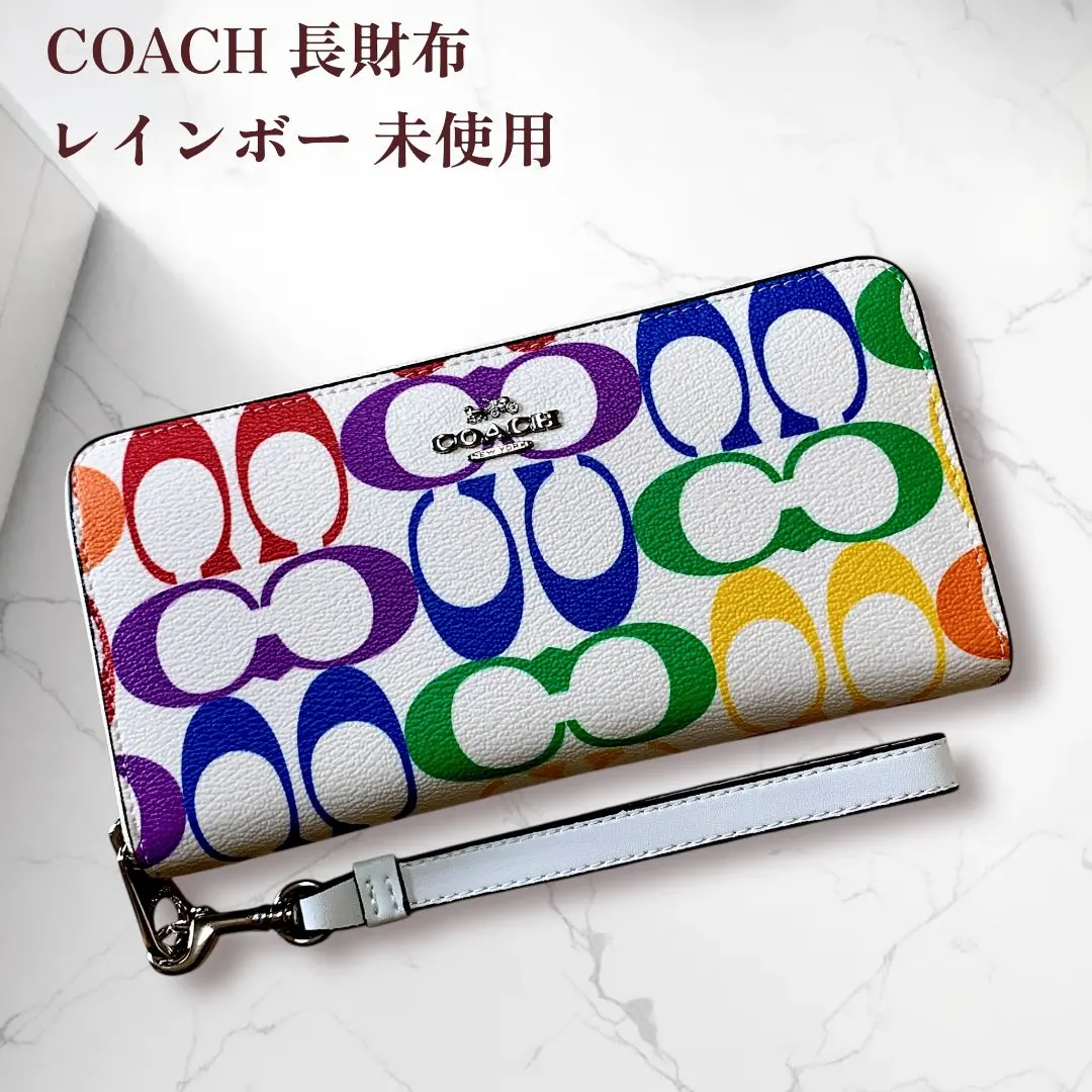 2026年最新】コーチ長財布レインボーの人気アイテム - メルカリ