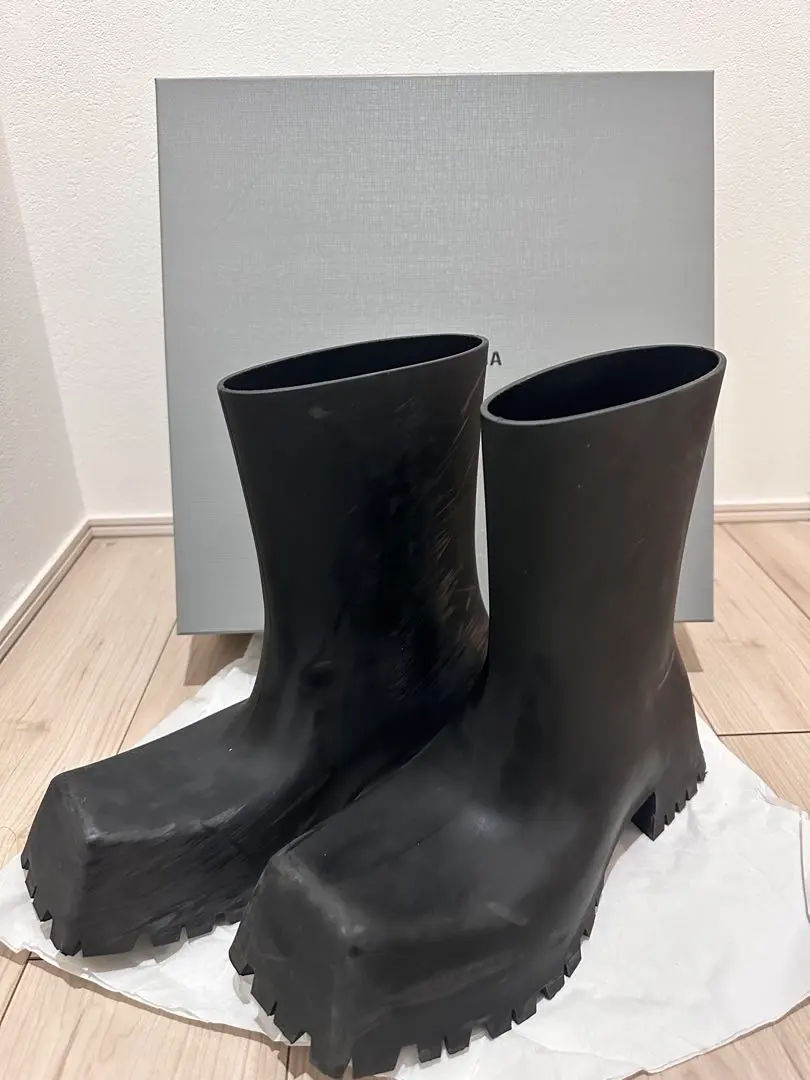 BALENCIAGA ブラック レインシューズ BALENCIAGA ブラック レイン