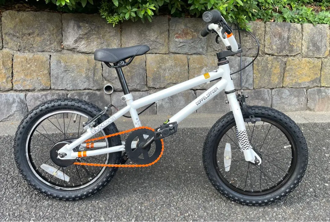 キッズ用BMXドッペルギャンガー16インチシルバーメッキ