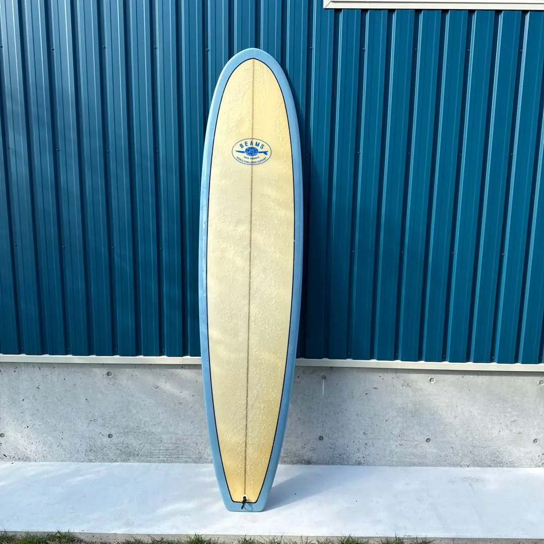ロングボード クリーム色 青ストライプ 9.2フィート 2025年最新