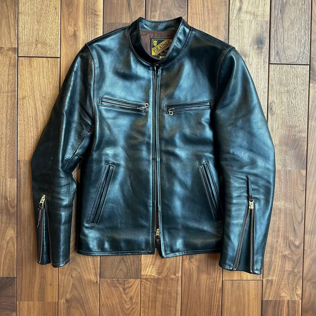 最終値下げ売り切りハイラージレザーズガスリー馬革本革レザージージャン型