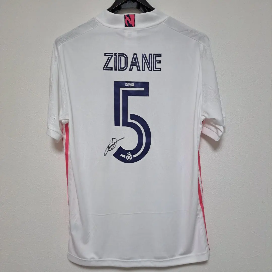 ジダン直筆サインユニホームフランスレアル鑑定書付き写真付き