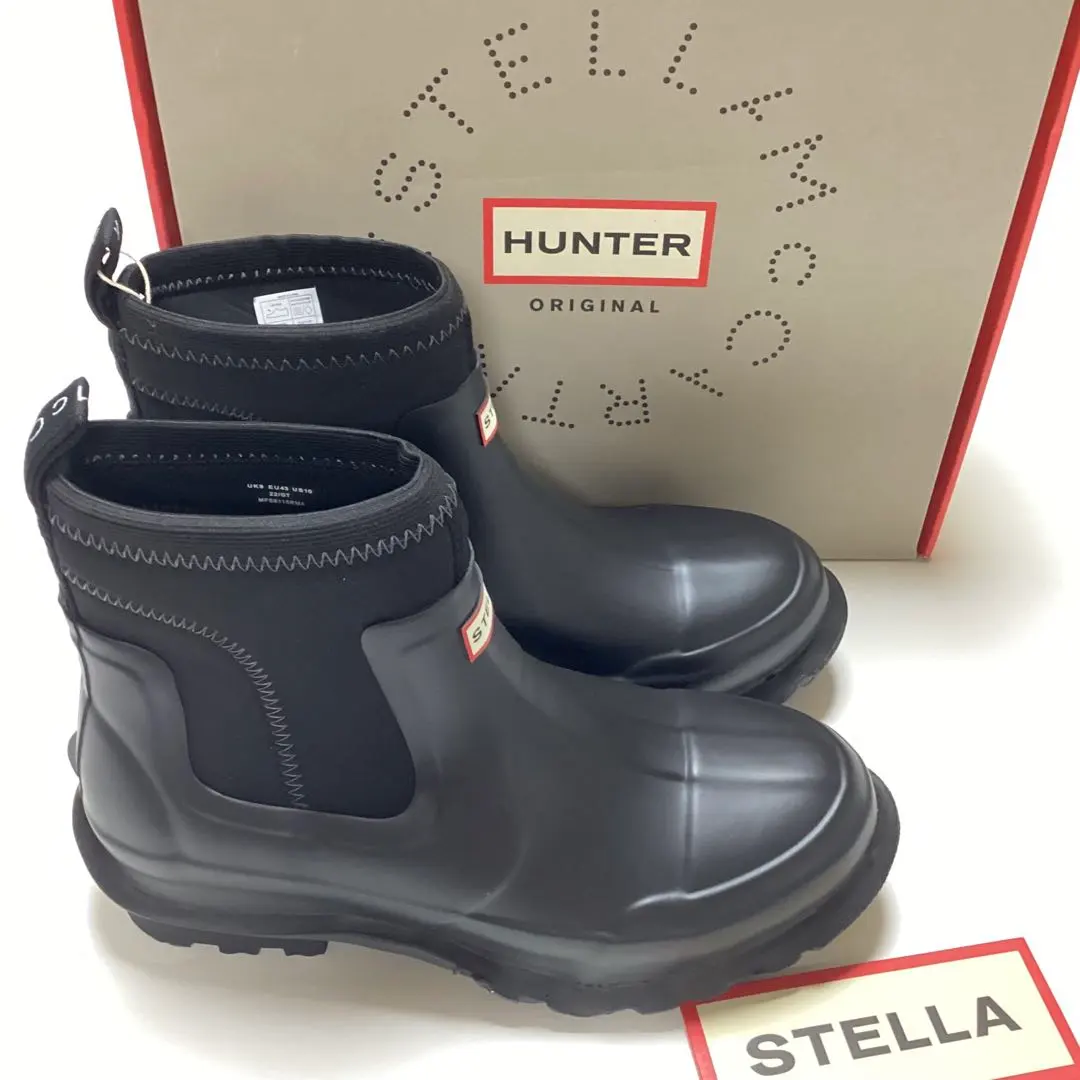 ステラマッカートニー ハンター コラボレインブーツ 黒 サイズ22