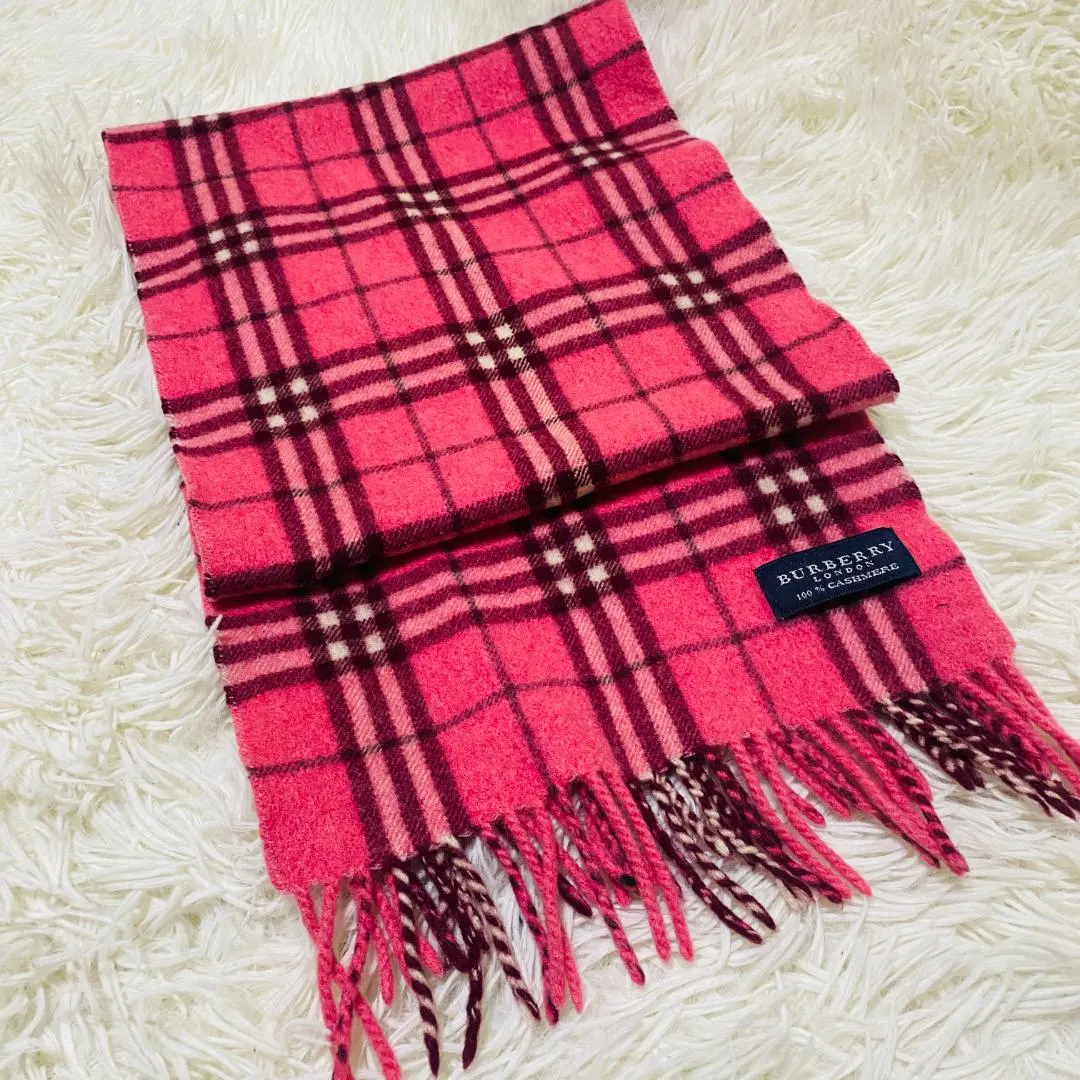 2025年最新】BURBERRY BLUE LABEL カラー：ピンク系 マフラーの人気