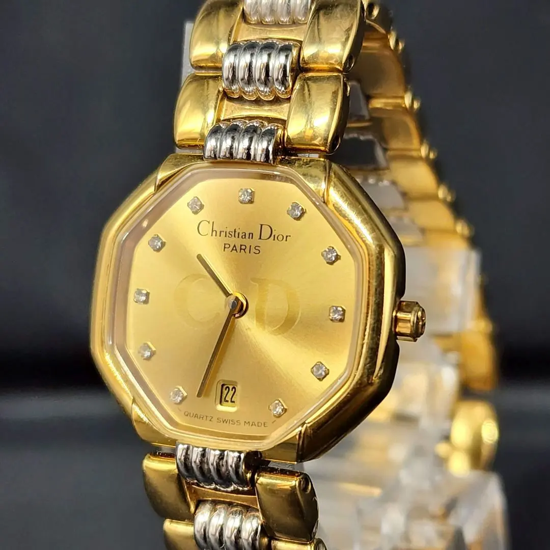 2026年最新】Christian Dior 文字盤カラー：ゴールド 腕時計(クォーツ