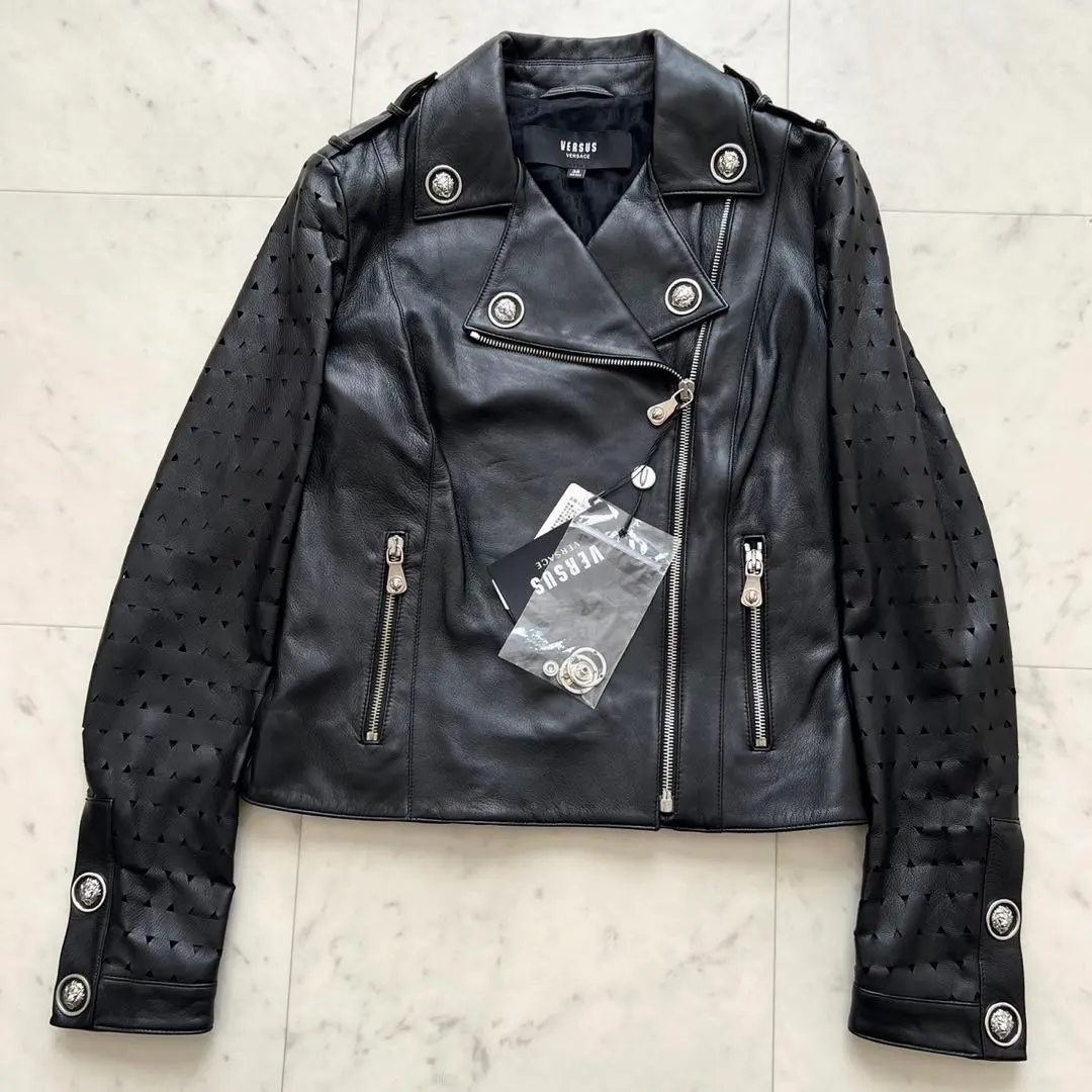 VERSACE コットン ジャケット ライダース 90s 00s メデューサ