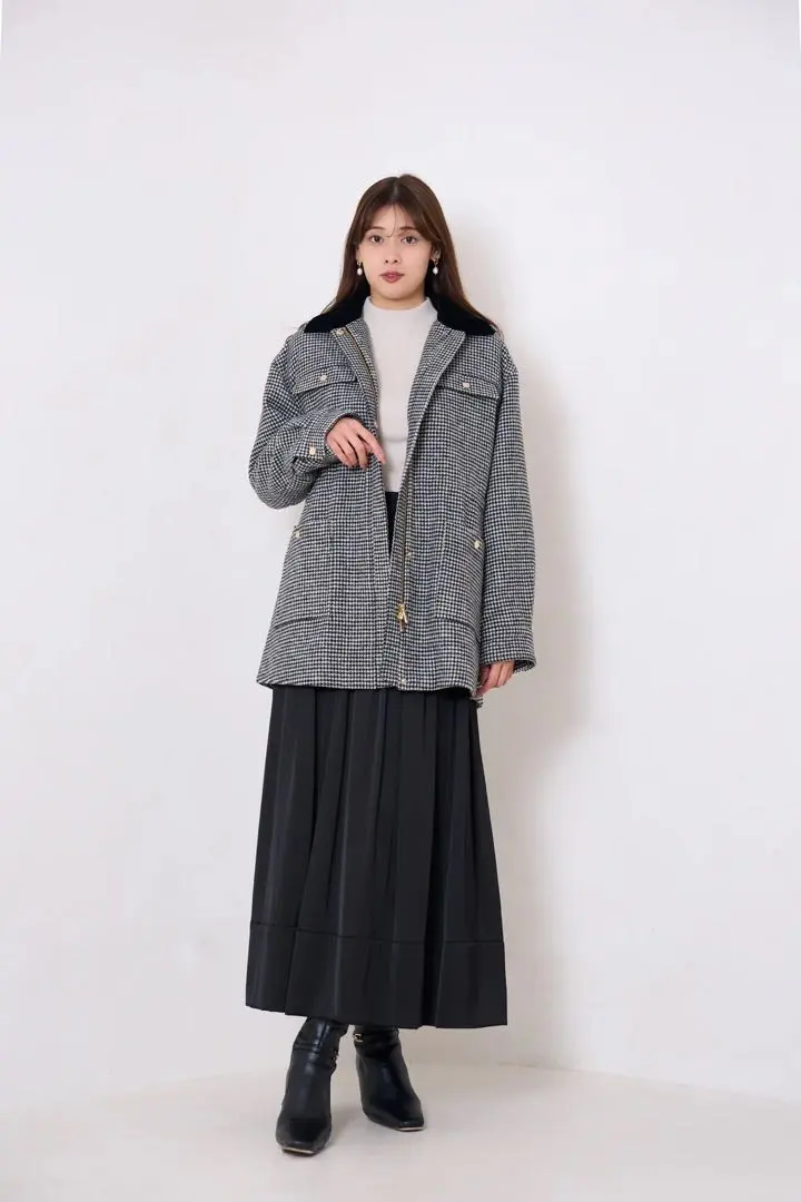 2026年最新】herLipto コート 千鳥の人気アイテム - メルカリ