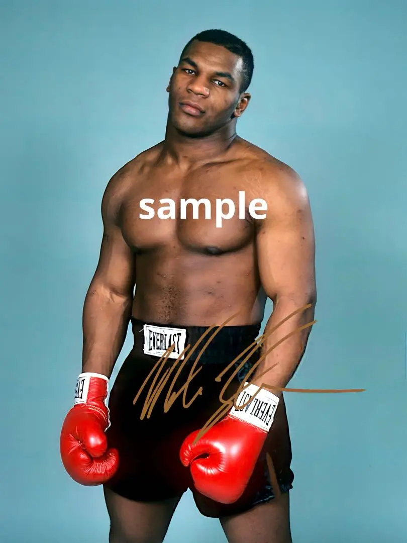 マイク・タイソン サイン入り写真 額入り認証書付き