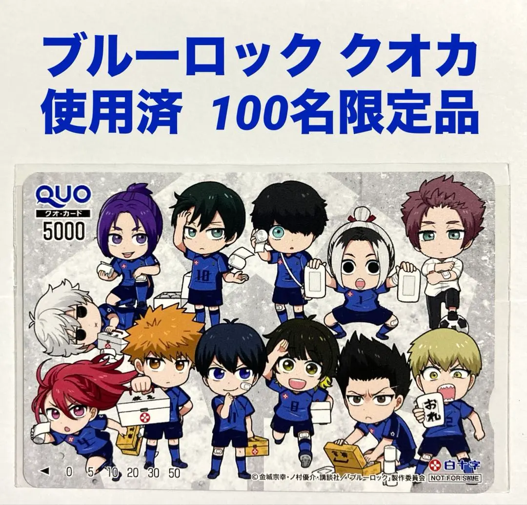 ブルーロック 非売品キーホルダー 潔世一×馬狼照英&使用済みクオカード