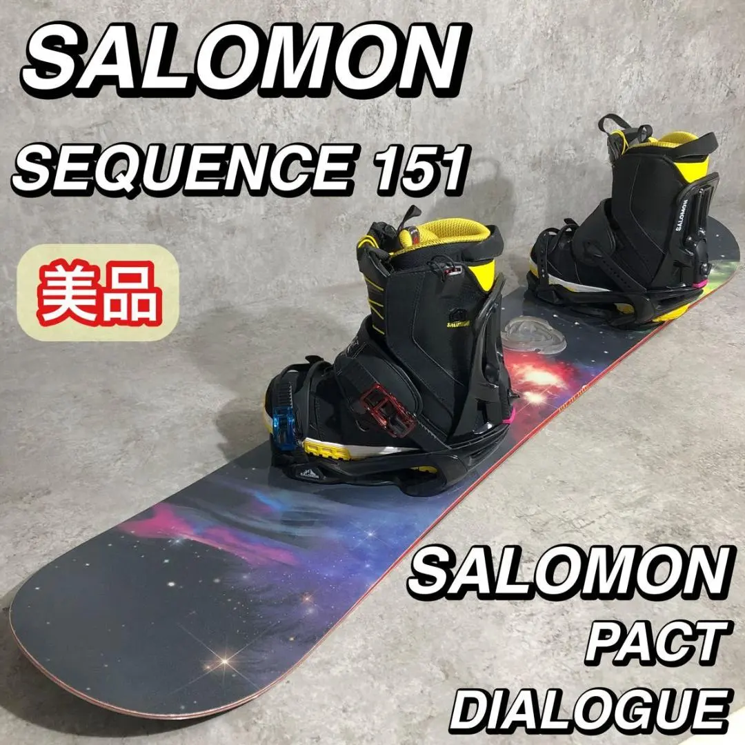 数回使用 151cm SALOMON SEQUENCE×FLUX PR Mスノーボードの