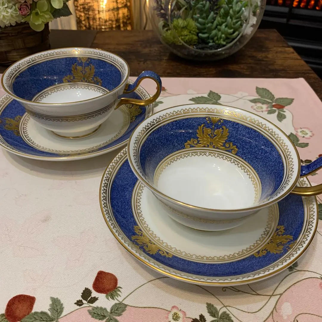 ウェッジウッド コロンビア パウダーブルー 27cm ディナープレート 4枚