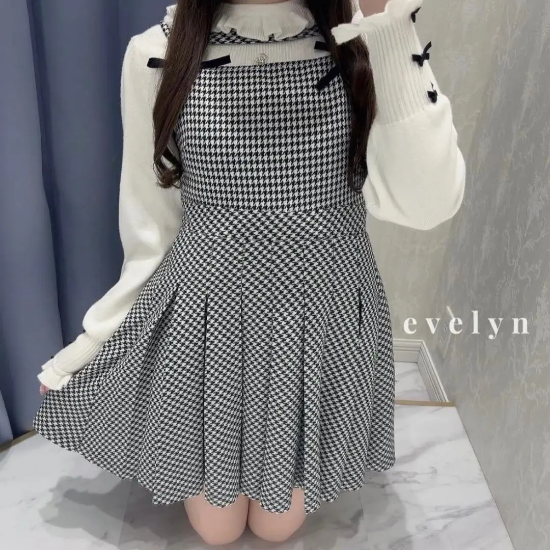2026年最新】evelyn ワンピース 千鳥柄の人気アイテム - メルカリ