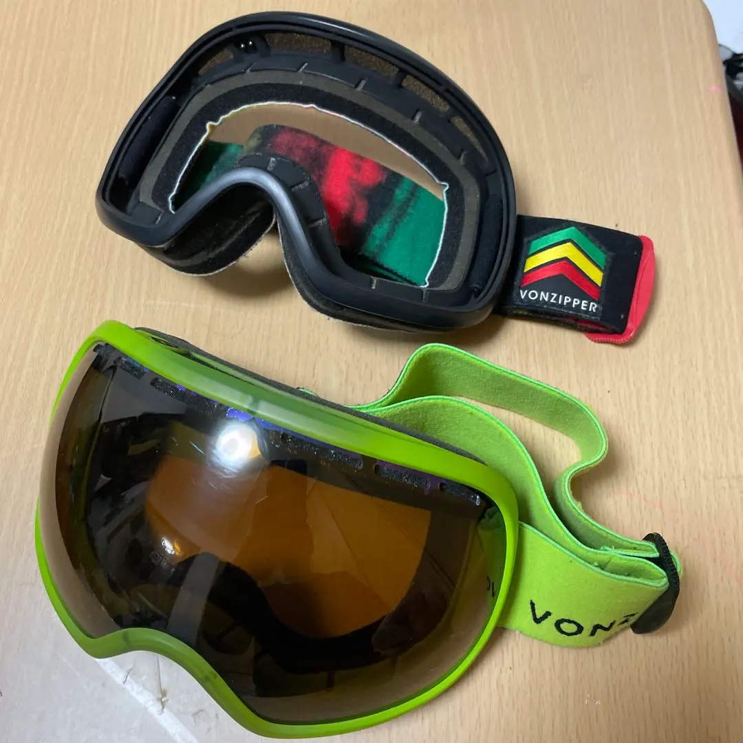 VZ ボンジッパーFISHBOWL ゴーグル グリーン 系ミラー迷彩