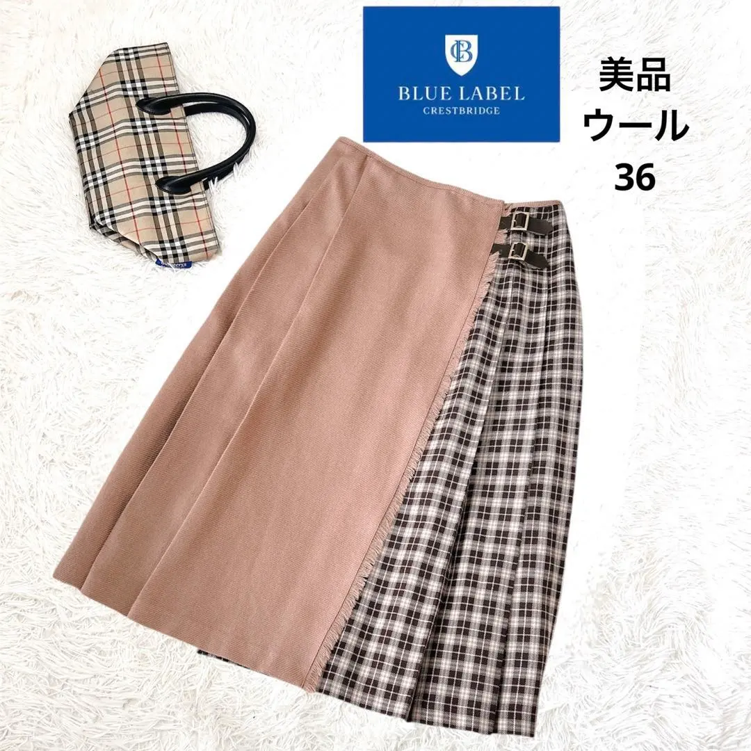 2026年最新】BLUE LABEL CRESTBRIDGE 柄：チェック プリーツスカートの