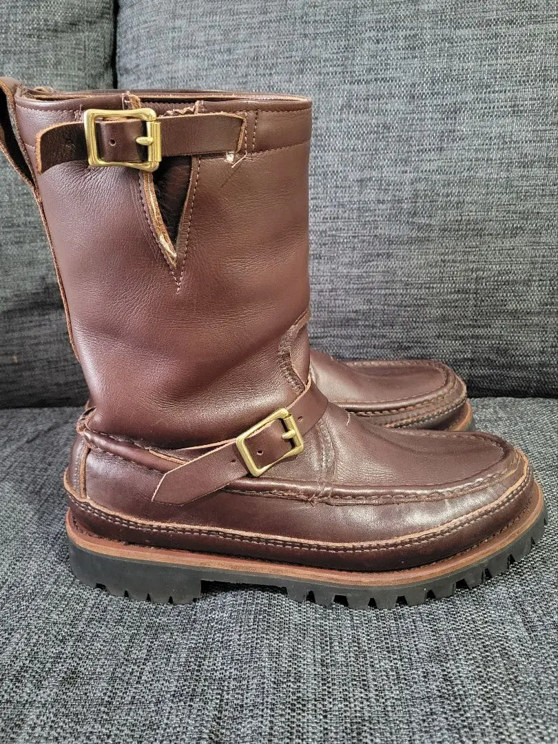 茶芯クロムエクセル❗️VARDE77 トリプルヴァンプ モカシン エンジニア