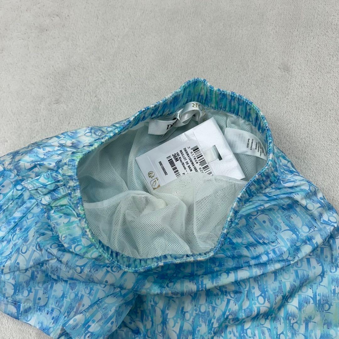 G653 新品未使用 100 ベビーディオール キッズ 水着 ブルー メンズ