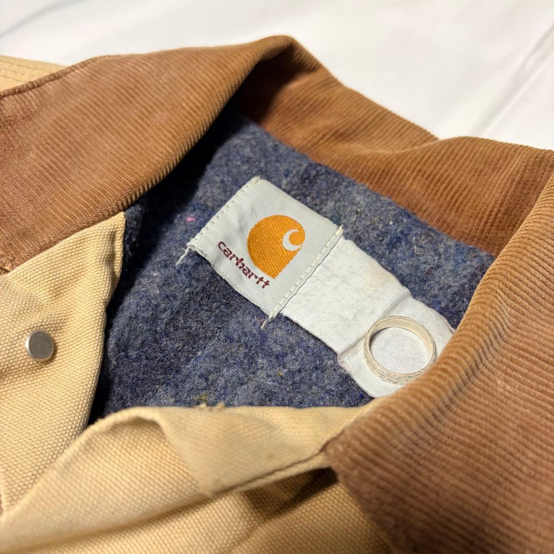 80s 90s カーハート トラッカージャケット ダック地 ブランケット付き