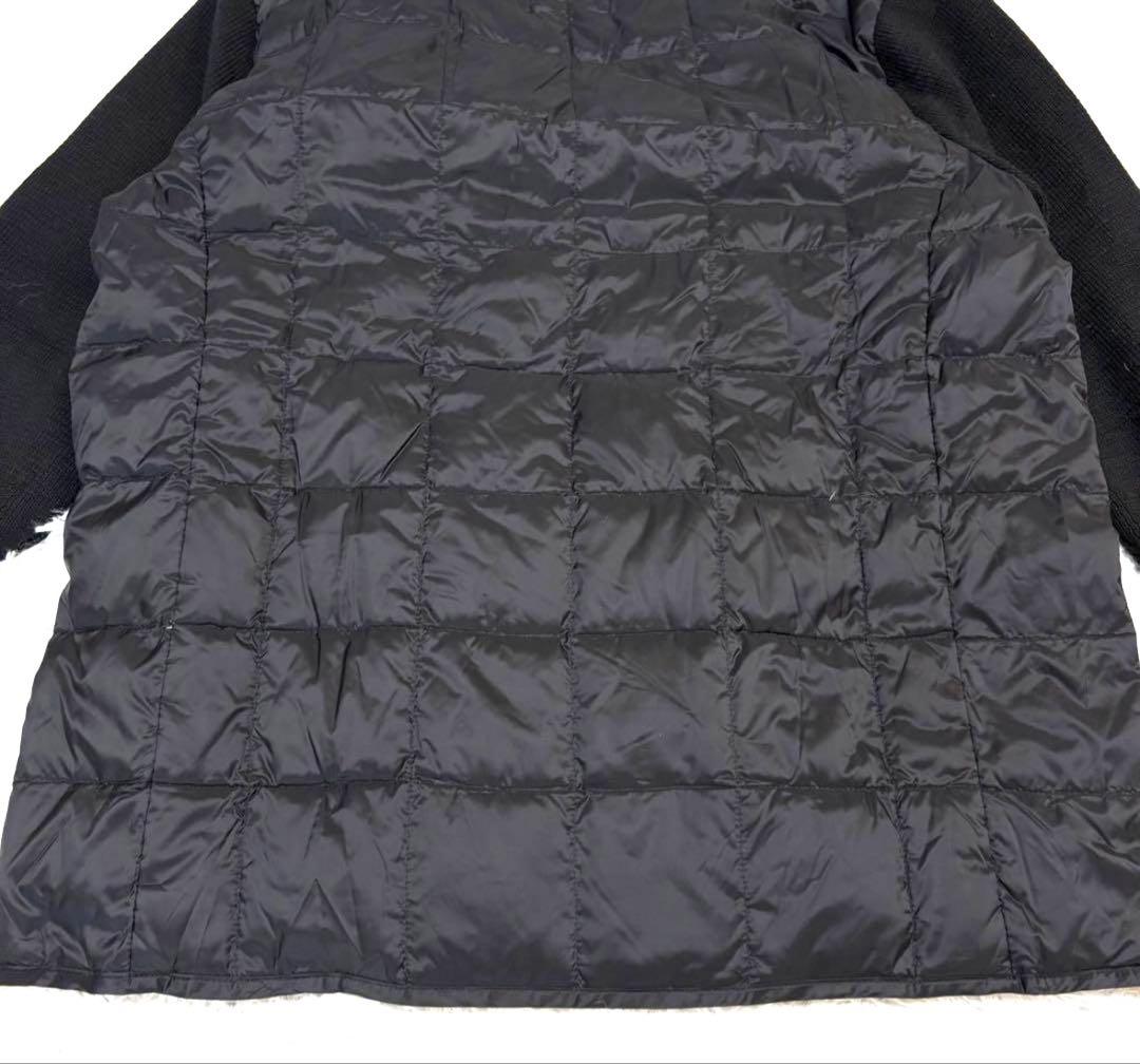 【美品】TAION PAZZO ハイネック ニットスリーブダウンジャケット L