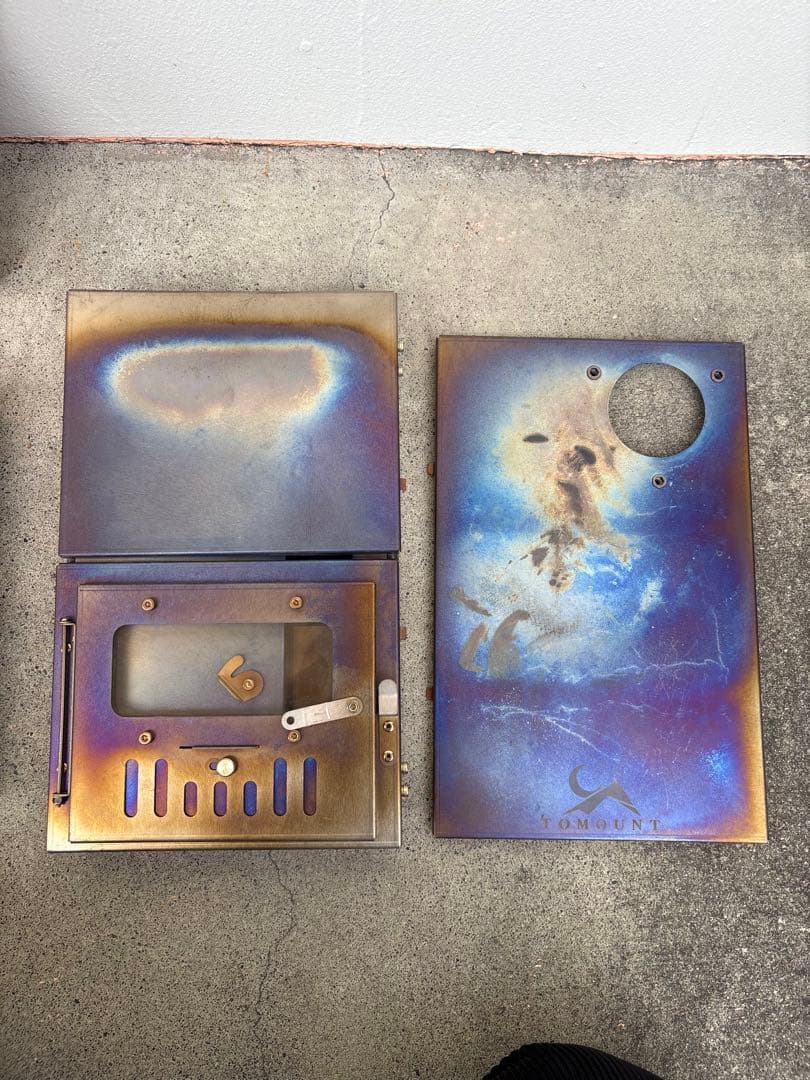 tomount チタン折りたたみ薪ストーブ