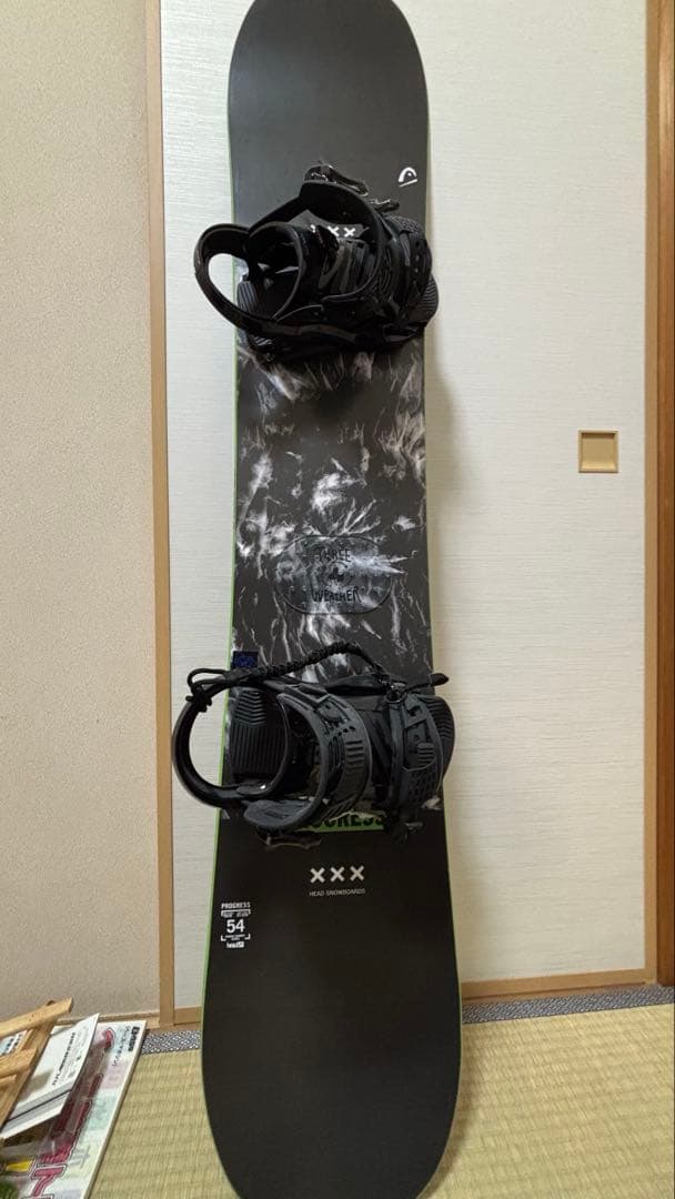 新品未使用！HEAD CRWU PROGRESSスノーボード板バインディング付き