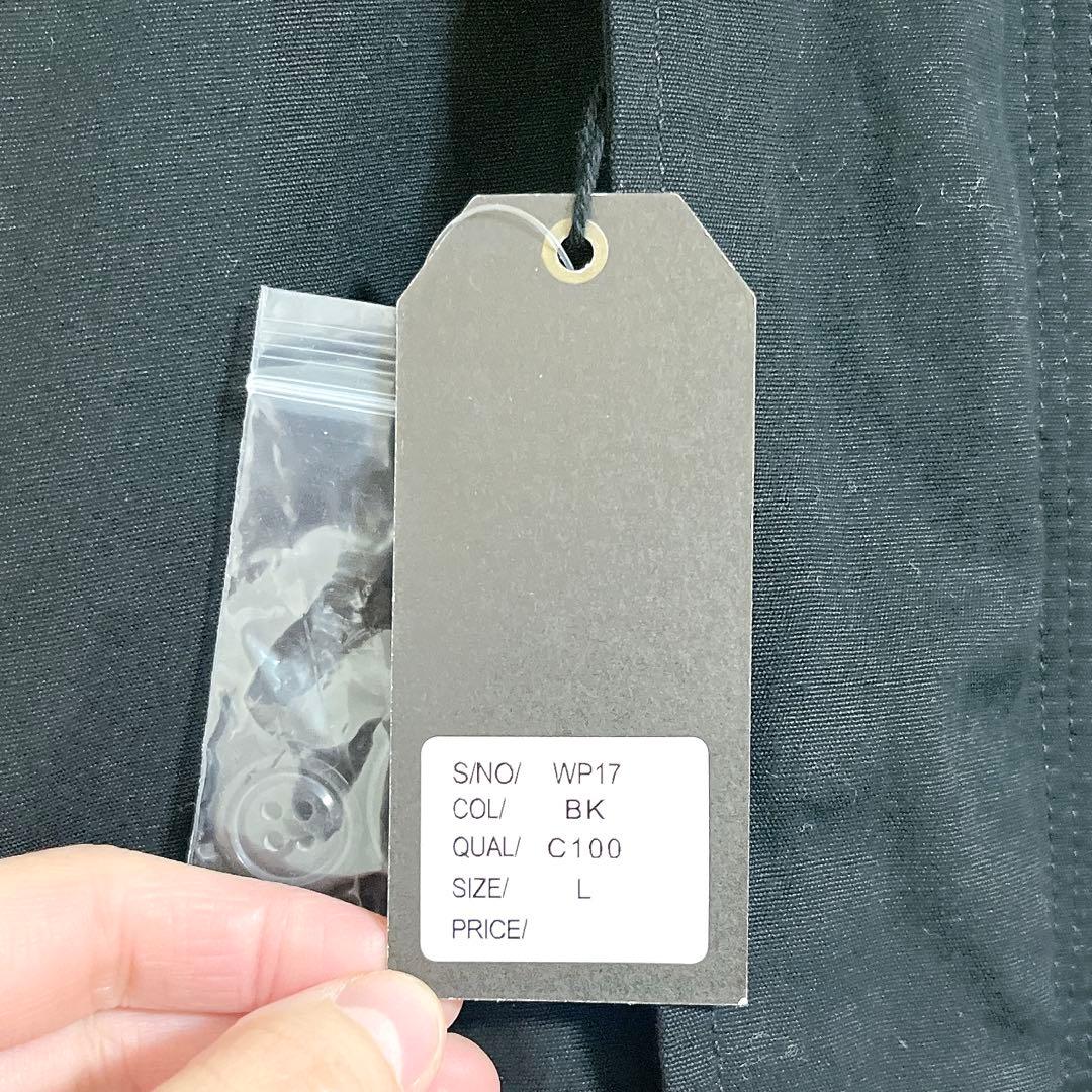 【未使用】ヒューストン　ブラック　モッズコート　ファー付きフード　L ロング丈