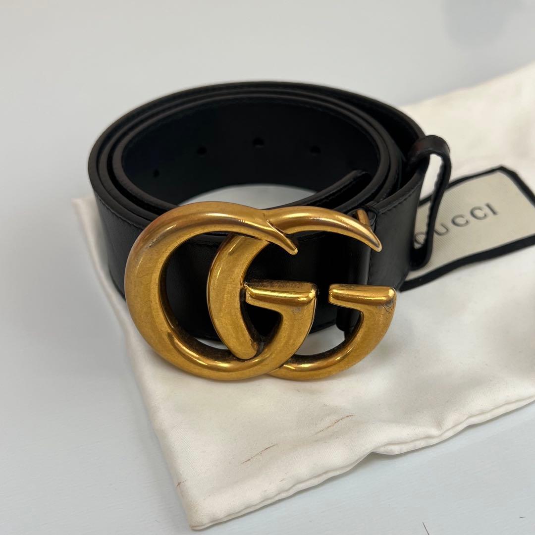 【値下げ】【大人気】GUCCI グッチ　バックル付きレザーベルト