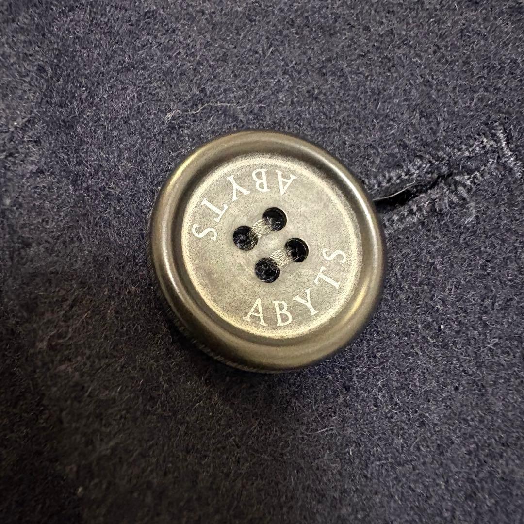 完売品♦︎ABYTS 佐藤健Abytsウールリバーコート　チェスター　ネイビー　紺
