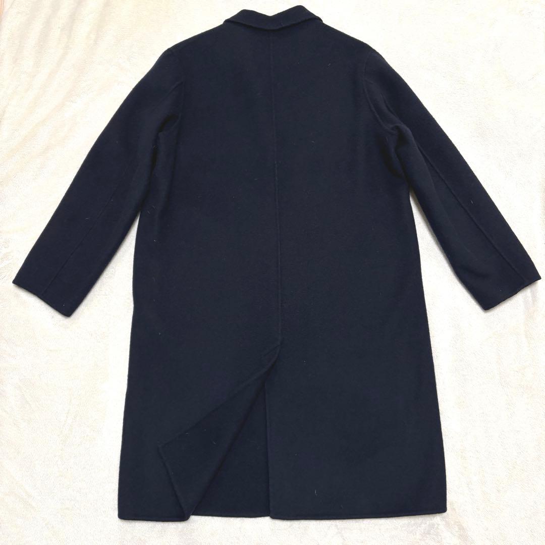 完売品♦︎ABYTS 佐藤健Abytsウールリバーコート　チェスター　ネイビー　紺