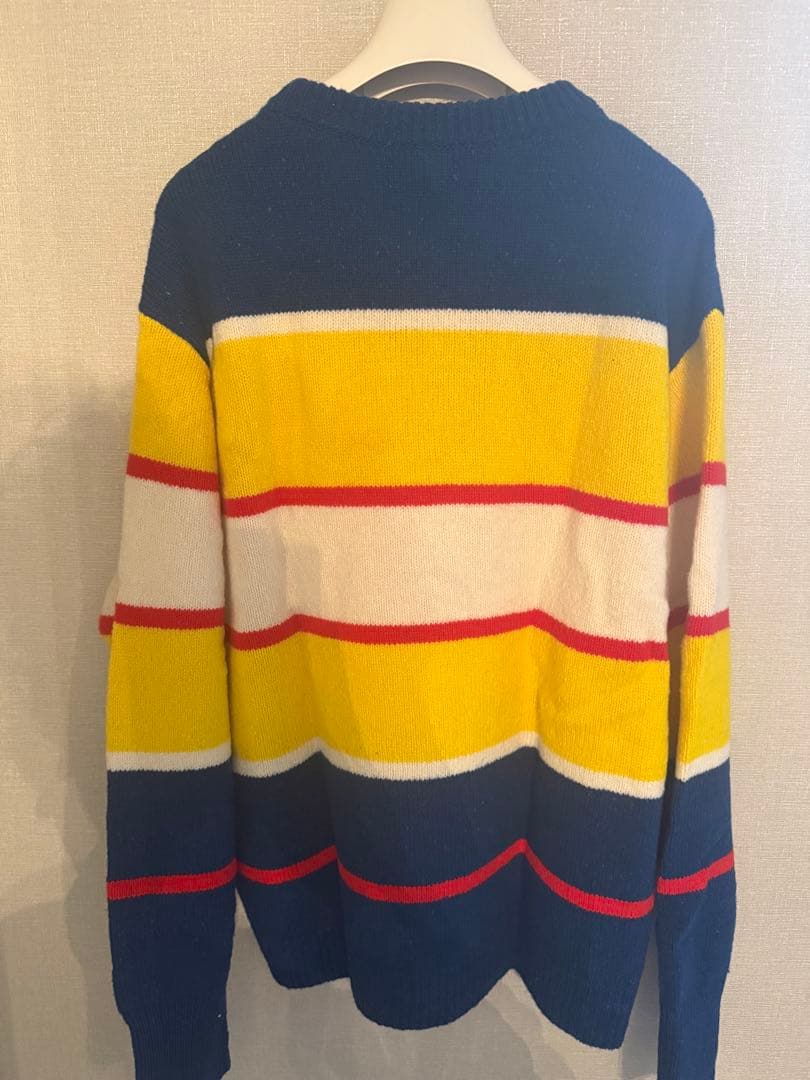 【底値】GUCCI ロゴ編みストライプセーター