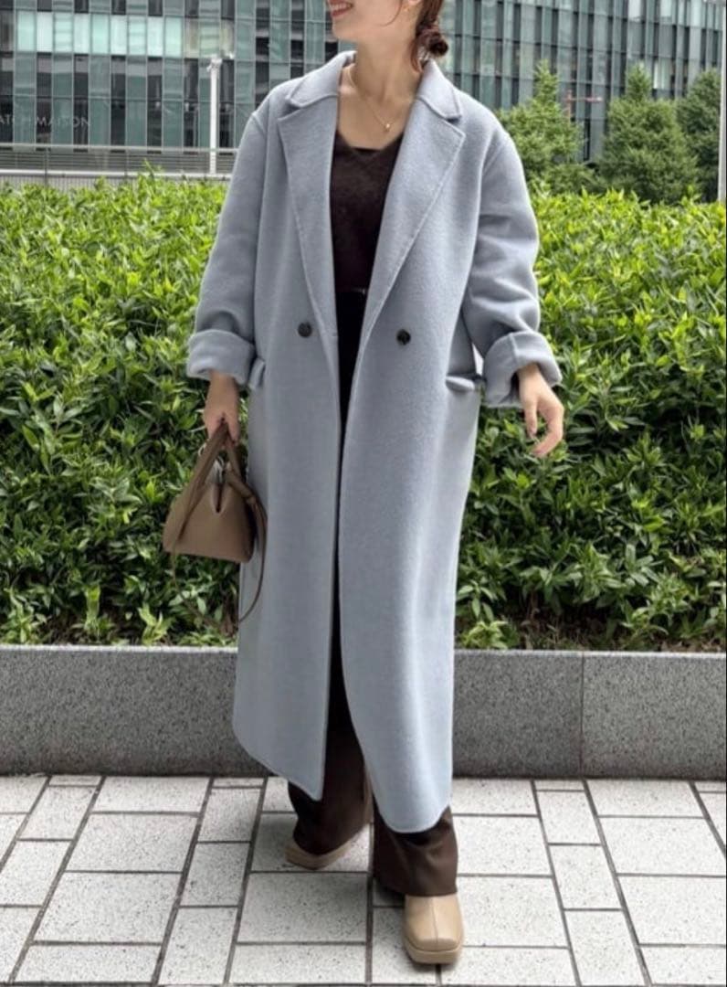 LOUNGEDRESS 20周年限定 ロングリバーコート ブルー Loungedress