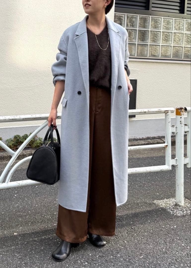 LOUNGEDRESS 20周年限定 ロングリバーコート ブルー Loungedress