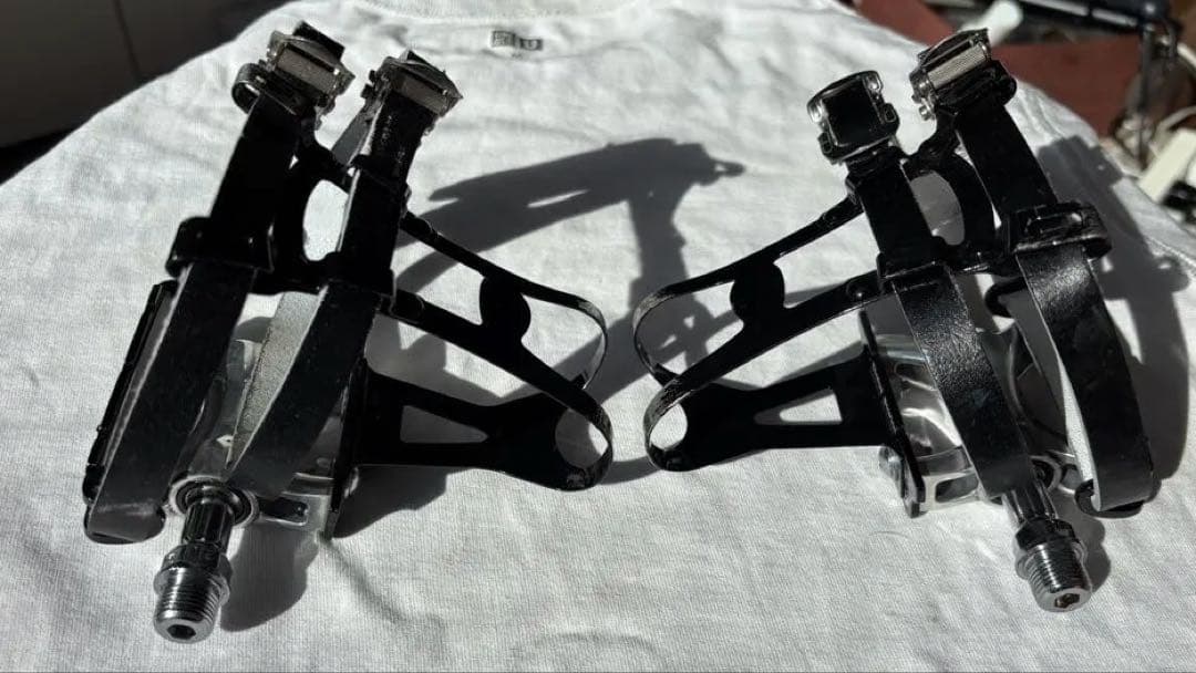 MKS 三ヶ島製作所 ペダル トゥーストラップセット SUPREME ブルーラグ