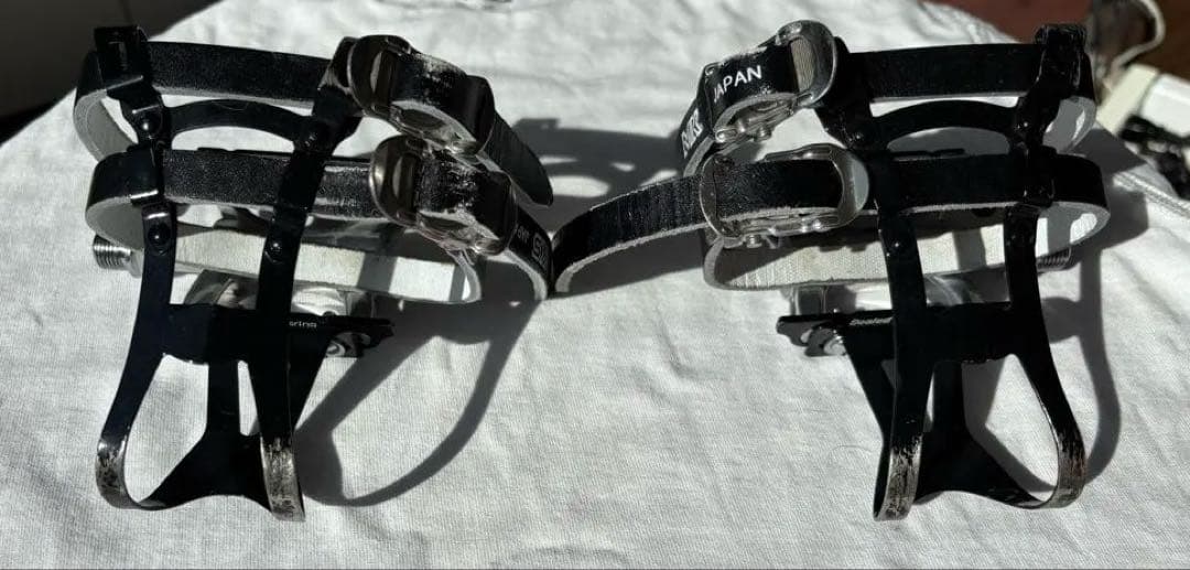 MKS 三ヶ島製作所 ペダル トゥーストラップセット SUPREME ブルーラグ