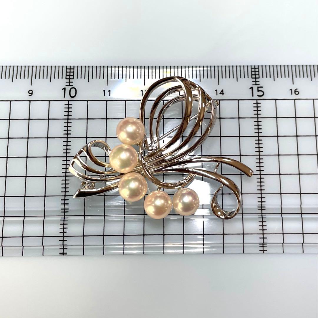 MIKIMOTO ブローチ　ミキモト　パールブローチ　入学式　卒業式　あこや真珠