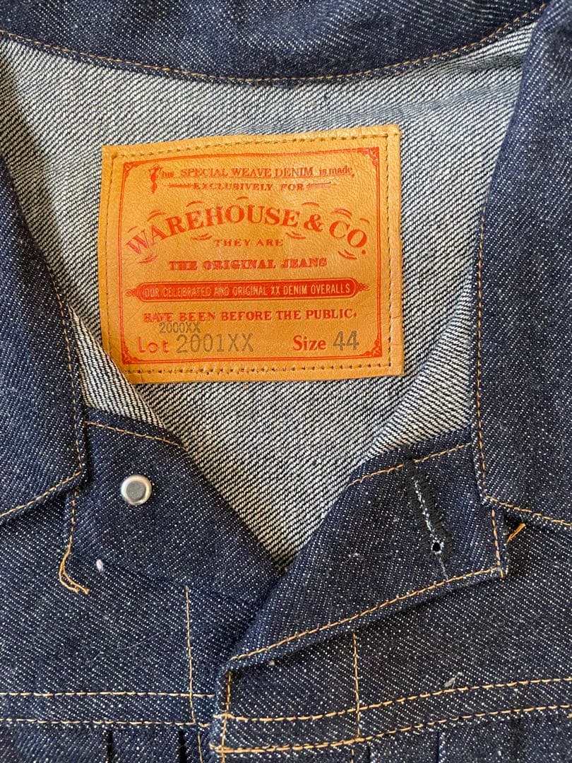 【正月セール】ウェアハウスDSB2001XXサイズ44 1936年モデルTバック