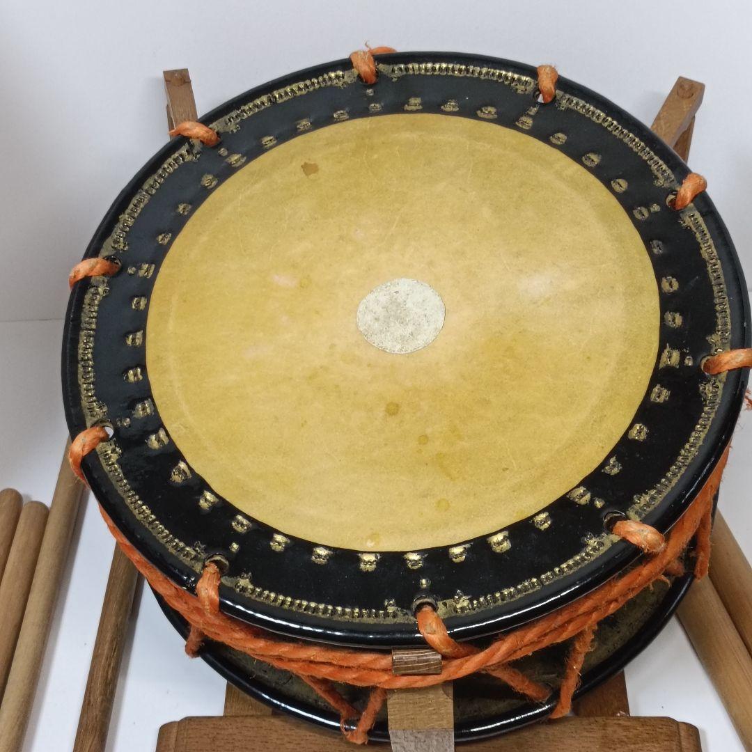 締太鼓 和太鼓 和楽器 楽器 締め太鼓 バチ三種 スタンド付き