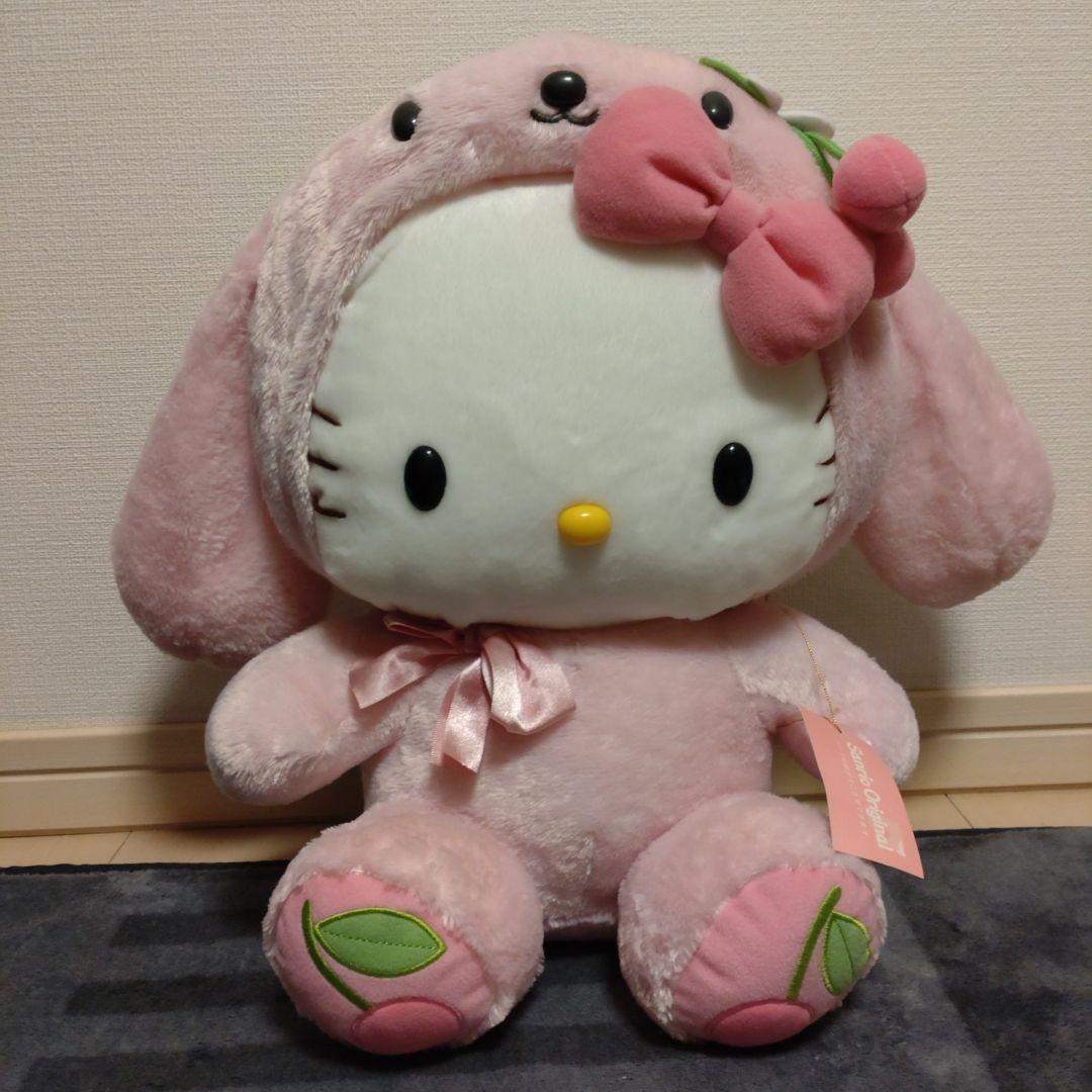 希少レア ハローキティ ぬいぐるみ時計 USA ベア 着ぐるみ 2002 希少