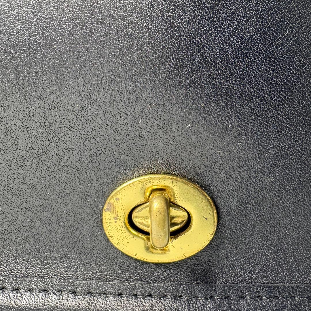 オールドコーチ　ターンロック　ショルダーバッグ　ブラック　カメラ　vintage