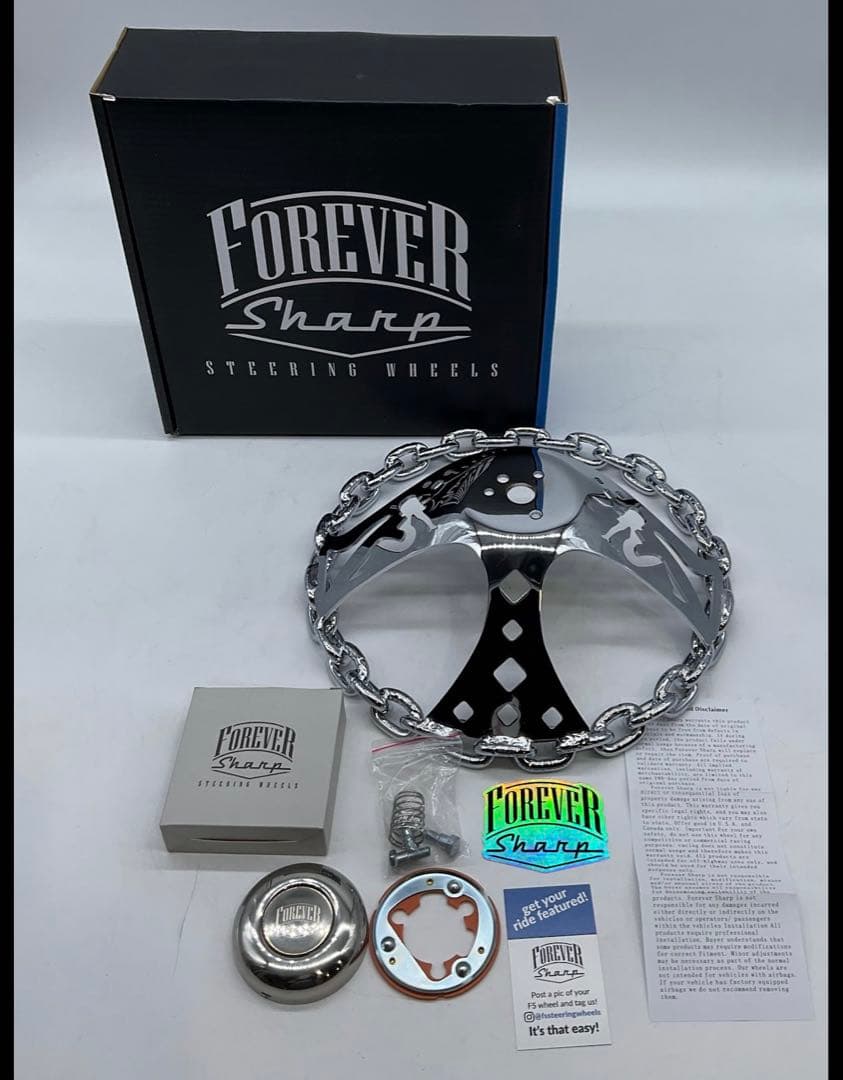 ☆ 新品未使用☆ フォーエバー シャープ 28cm ステアリング 11インチ