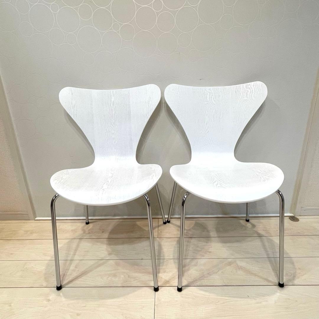 美品 セブンチェア プライウッドチェア スタッキング リプロダクト 2脚セット