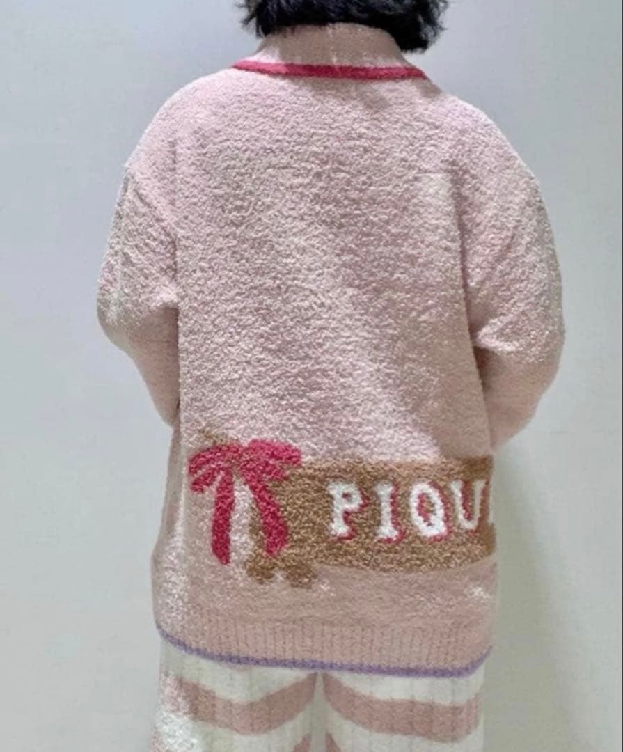 【新品未使用タグ付き】ジェラピケ ベビモコダックスフンドジャガードカーディガン